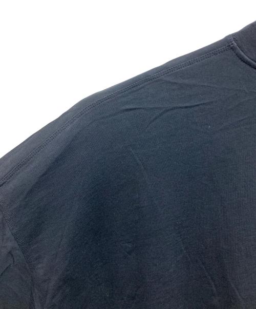 JIL SANDER（ジルサンダー）JIL SANDER (ジルサンダー) モックネックオーバーサイズTシャツ ブラック サイズ:Sの古着・服飾アイテム