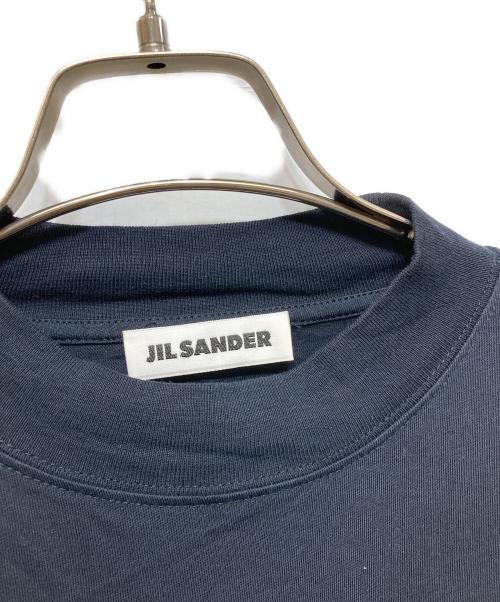 JIL SANDER（ジルサンダー）JIL SANDER (ジルサンダー) モックネックオーバーサイズTシャツ ブラック サイズ:Sの古着・服飾アイテム