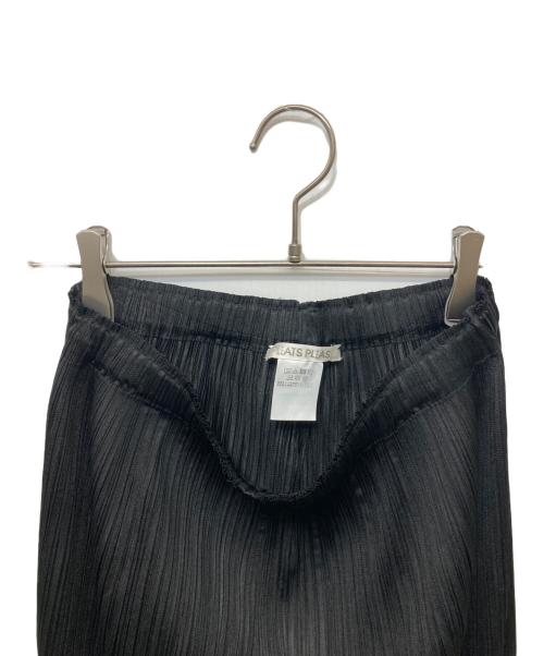 PLEATS PLEASE（プリーツプリーズ）PLEATS PLEASE (プリーツプリーズ) プリーツワイドパンツ ブラック サイズ:4の古着・服飾アイテム