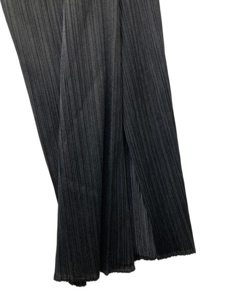 PLEATS PLEASE（プリーツプリーズ）PLEATS PLEASE (プリーツプリーズ) プリーツワイドパンツ ブラック サイズ:4の古着・服飾アイテム