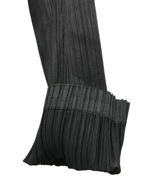 PLEATS PLEASE（プリーツプリーズ）PLEATS PLEASE (プリーツプリーズ) ハイネックプリーツロングワンピース ブラック サイズ:4の古着・服飾アイテム