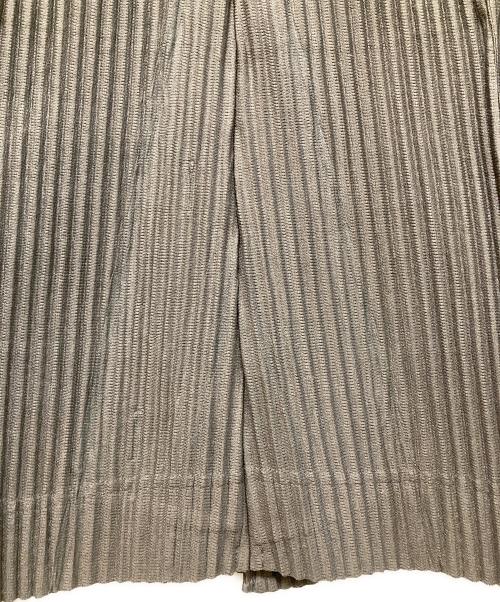 HOMME PLISSE ISSEY MIYAKE（オム プリッセ イッセイ ミヤケ）HOMME PLISSE ISSEY MIYAKE (オム プリッセ イッセイ ミヤケ) SOLID PLEATS プリーツノーカラージャケット ブラック サイズ:1の古着・服飾アイテム