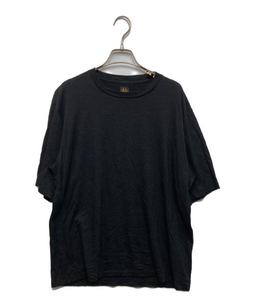 BATONER（バトナ―）BATONER (バトナ―) ウールクルーネックTシャツ ブラック サイズ:Lの古着・服飾アイテム