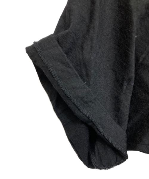BATONER（バトナ―）BATONER (バトナ―) ウールクルーネックTシャツ ブラック サイズ:Lの古着・服飾アイテム