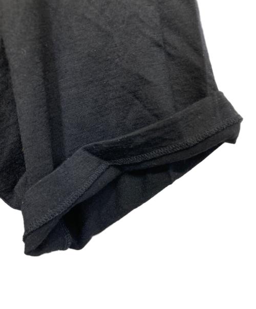BATONER（バトナ―）BATONER (バトナ―) ウールクルーネックTシャツ ブラック サイズ:Lの古着・服飾アイテム