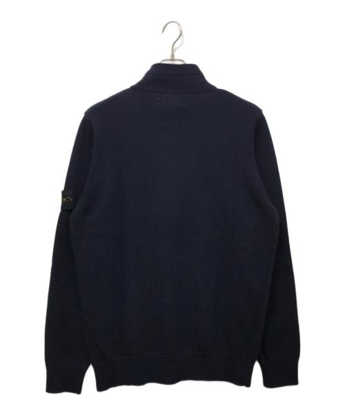 STONE ISLAND（ストーンアイランド）STONE ISLAND (ストーンアイランド) Half zip pullover knit ネイビー サイズ:XLの古着・服飾アイテム