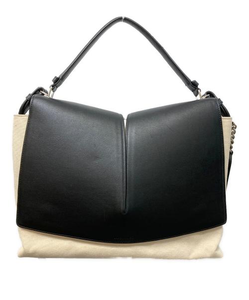 JIL SANDER（ジルサンダー）JIL SANDER (ジルサンダー) VIEW BAG アイボリー×ブラックの古着・服飾アイテム