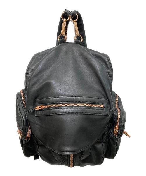 ALEXANDER WANG（アレキサンダー・ワン）ALEXANDER WANG (アレキサンダーワン) レザーバックパック ブラックの古着・服飾アイテム