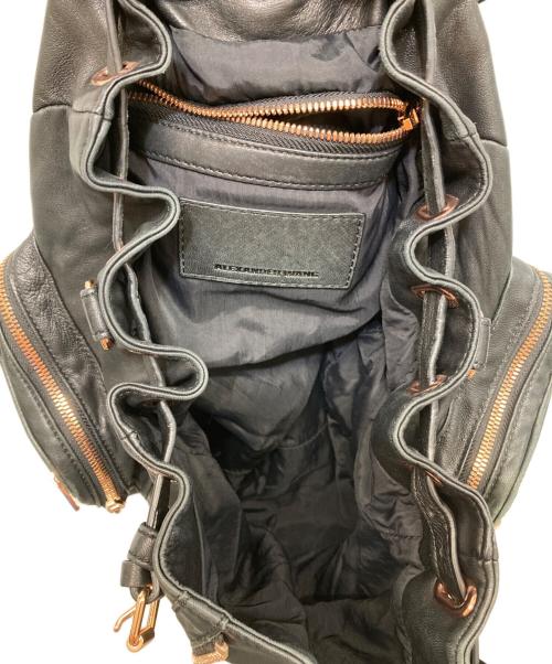 ALEXANDER WANG（アレキサンダー・ワン）ALEXANDER WANG (アレキサンダーワン) レザーバックパック ブラックの古着・服飾アイテム