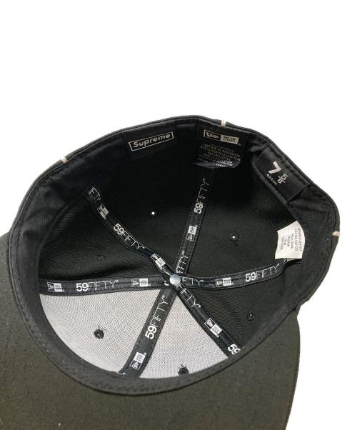 SUPREME（シュプリーム）Supreme (シュプリーム) New Era (ニューエラ) Piping Script Logo キャップ ブラック サイズ:7 5/8の古着・服飾アイテム