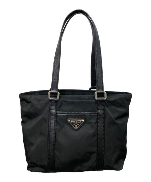 PRADA（プラダ）PRADA (プラダ) ナイロントートバッグ ブラックの古着・服飾アイテム