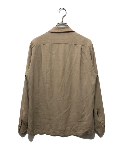 USED（ユーズド）USED (ユーズド) レーヨンオープンカラーシャツ ベージュ サイズ:不明の古着・服飾アイテム