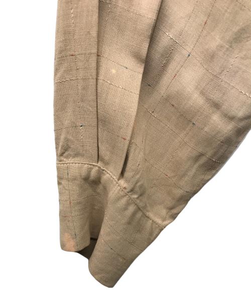 USED（ユーズド）USED (ユーズド) レーヨンオープンカラーシャツ ベージュ サイズ:不明の古着・服飾アイテム