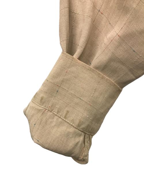 USED（ユーズド）USED (ユーズド) レーヨンオープンカラーシャツ ベージュ サイズ:不明の古着・服飾アイテム