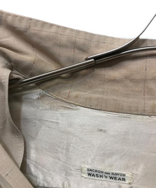 USED（ユーズド）USED (ユーズド) レーヨンオープンカラーシャツ ベージュ サイズ:不明の古着・服飾アイテム