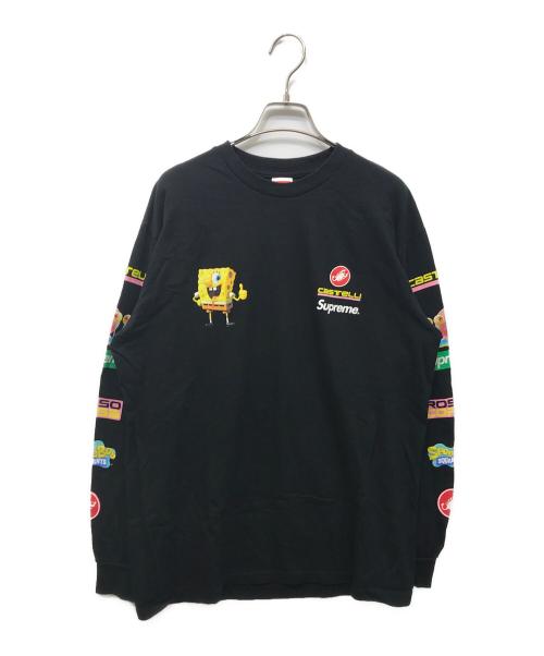 SUPREME（シュプリーム）Supreme (シュプリーム) Sponge Bob Castelli L/S ブラック サイズ:Mの古着・服飾アイテム