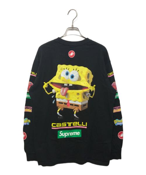 SUPREME（シュプリーム）Supreme (シュプリーム) Sponge Bob Castelli L/S ブラック サイズ:Mの古着・服飾アイテム