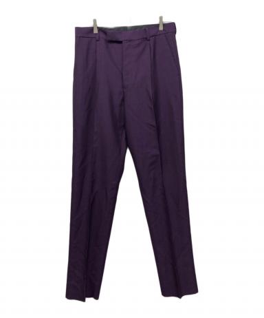 新品未使用　WACKOMARIA ウールスラックス L D-PURPLE WACKO MARIA/DORMEUIL / DOUBLE PLEATED TROUSERS（DARK PURPLE
