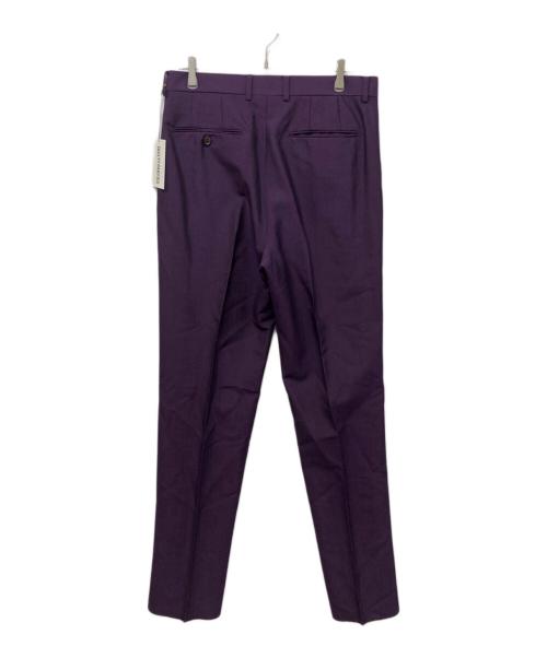 WACKO MARIA（ワコマリア）WACKO MARIA (ワコマリア) DORMEUIL (ドーメル) PLEATED TROUSERS パープル サイズ:XLの古着・服飾アイテム