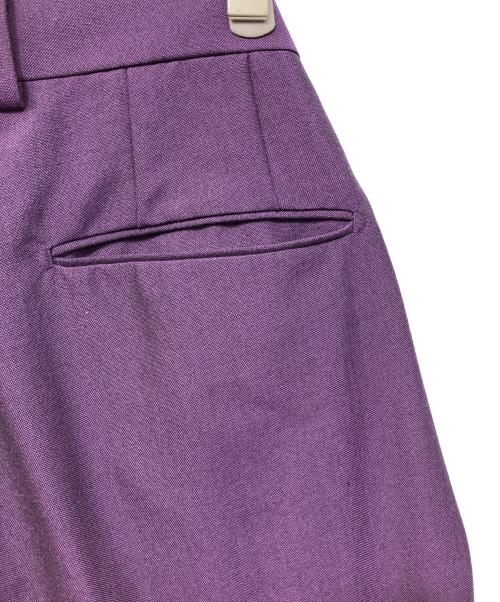 WACKO MARIA（ワコマリア）WACKO MARIA (ワコマリア) DORMEUIL (ドーメル) PLEATED TROUSERS パープル サイズ:XLの古着・服飾アイテム