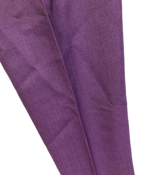 WACKO MARIA（ワコマリア）WACKO MARIA (ワコマリア) DORMEUIL (ドーメル) PLEATED TROUSERS パープル サイズ:XLの古着・服飾アイテム