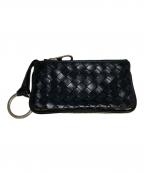 BOTTEGA VENETAボッテガベネタ）の古着「イントレチャートコインケース」｜ブラック