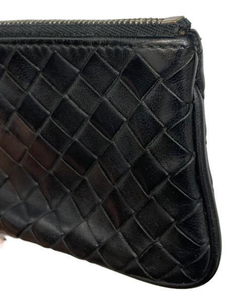 BOTTEGA VENETA（ボッテガベネタ）BOTTEGA VENETA (ボッテガベネタ) イントレチャートコインケース ブラックの古着・服飾アイテム