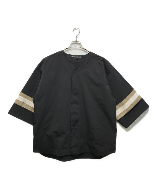 SASQUATCHfabrix.（サスクワッチファブリックス）SASQUATCHfabrix. (サスクワッチファブリックス) XXXL BASEBALL SHIRT ブラック サイズ:Lの古着・服飾アイテム
