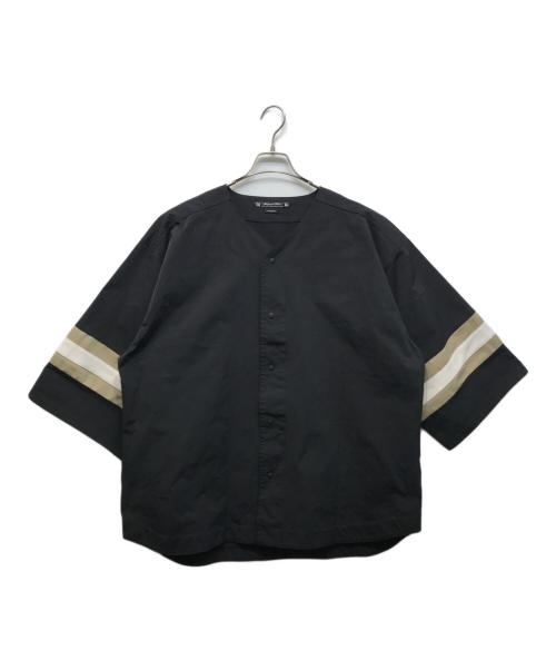 SASQUATCHfabrix.（サスクワッチファブリックス）SASQUATCHfabrix. (サスクワッチファブリックス) XXXL BASEBALL SHIRT ブラック サイズ:Lの古着・服飾アイテム