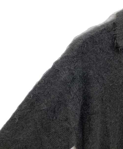 AURALEE（オーラリー）AURALEE (オーラリー) BRUSHED SUPER KID MOHAIR KNIT POLO ブラック サイズ:5の古着・服飾アイテム