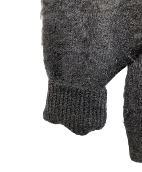 AURALEE（オーラリー）AURALEE (オーラリー) BRUSHED SUPER KID MOHAIR KNIT POLO ブラック サイズ:5の古着・服飾アイテム