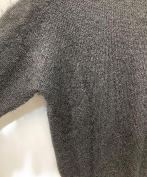 AURALEE（オーラリー）AURALEE (オーラリー) BRUSHED SUPER KID MOHAIR KNIT POLO ブラック サイズ:5の古着・服飾アイテム