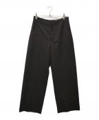 AMOMENTOアモーメント）の古着「Wool Wide Pants」｜ブラウン