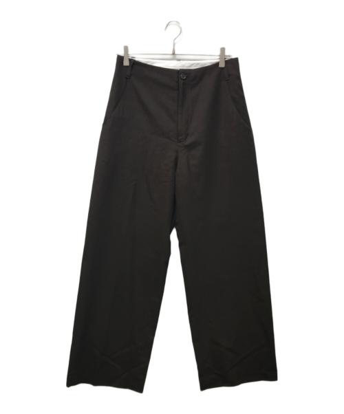 AMOMENTO（アモーメント）AMOMENTO (アモーメント) Wool Wide Pants ブラウン サイズ:Mの古着・服飾アイテム