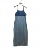 PEASピース）の古着「リメイクデニムドレス」｜インディゴ