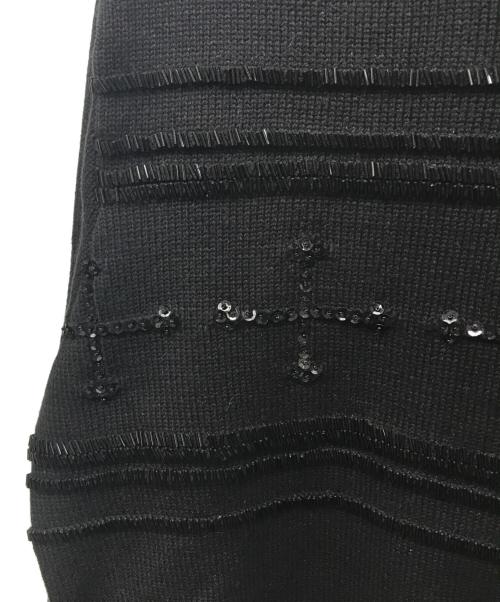 DAIRIKU（ダイリク）DAIRIKU (ダイリク) BIJOU CROSS TITE KNIT ブラック サイズ:Mの古着・服飾アイテム