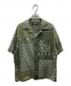 NEIGHBORHOODネイバーフッド）の古着「BANDANA CHOPPED C-SHIRT」｜オリーブ