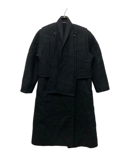 HERNO（ヘルノ）HERNO (ヘルノ) アルパカウールコート ブラック サイズ:42の古着・服飾アイテム