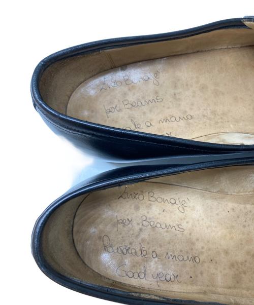 ENZO BONAFE（エンツォボナフェ）ENZO BONAFE (エンツォボナフェ) BEAMS (ビームス) 別注スリッポンローファー ブラック サイズ:43の古着・服飾アイテム