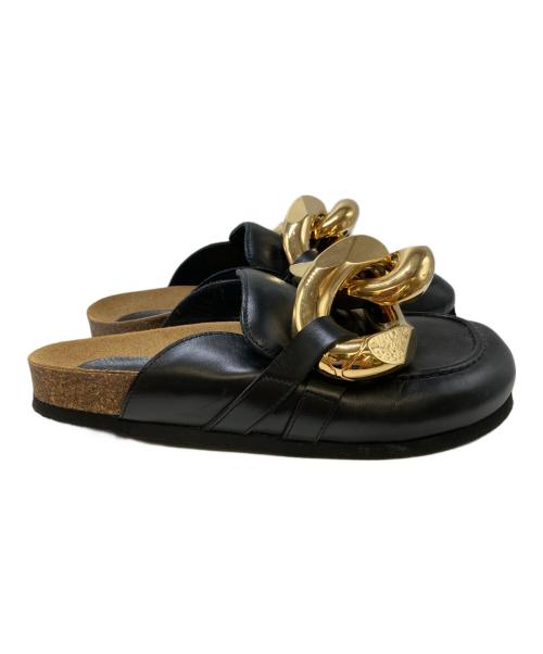 J.W.ANDERSON（ジェイダブリューアンダーソン）J.W.ANDERSON (ジェイダブリューアンダーソン) チェーンミュール ブラック サイズ:37の古着・服飾アイテム