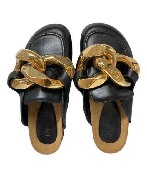 J.W.ANDERSON（ジェイダブリューアンダーソン）J.W.ANDERSON (ジェイダブリューアンダーソン) チェーンミュール ブラック サイズ:37の古着・服飾アイテム