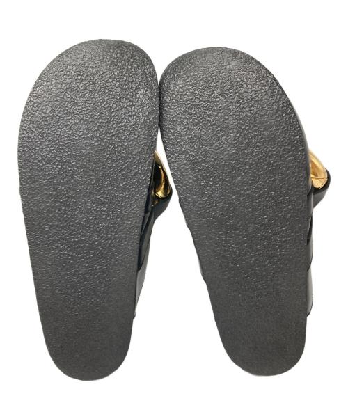 J.W.ANDERSON（ジェイダブリューアンダーソン）J.W.ANDERSON (ジェイダブリューアンダーソン) チェーンミュール ブラック サイズ:37の古着・服飾アイテム