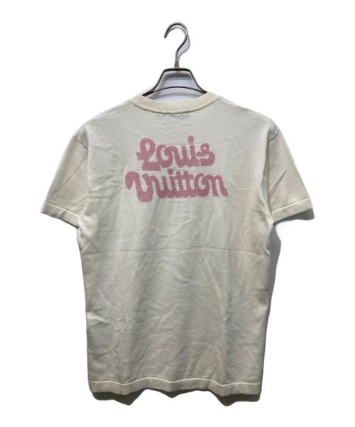 LOUIS VUITTON（ルイ ヴィトン）LOUIS VUITTON (ルイ ヴィトン) コットンクルーネックニットTシャツ ベージュ サイズ:SIZE XSの古着・服飾アイテム