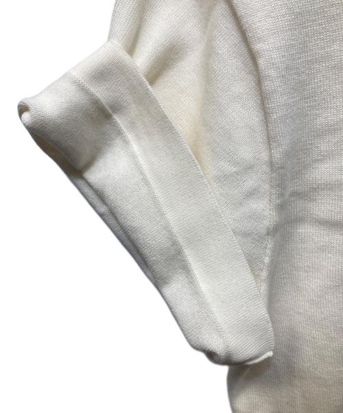 LOUIS VUITTON（ルイ ヴィトン）LOUIS VUITTON (ルイ ヴィトン) コットンクルーネックニットTシャツ ベージュ サイズ:SIZE XSの古着・服飾アイテム