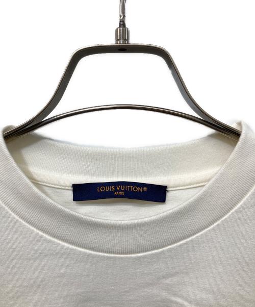 LOUIS VUITTON（ルイ ヴィトン）LOUIS VUITTON (ルイ ヴィトン) エンボスLVロゴTシャツ ホワイト サイズ:SIZE XSの古着・服飾アイテム