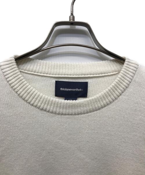 thisisneverthat（ディスイズネバーザット）thisisneverthat (ディスイズネバーザット) スターニットセーター ベージュ サイズ:M 未使用品の古着・服飾アイテム