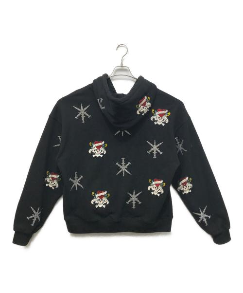 unknown（アンノウン）Unknown (アンノウン) ED HARDY (エド ハーディー) ジップパーカー ブラック サイズ:Lの古着・服飾アイテム