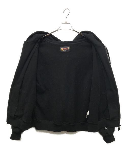 unknown（アンノウン）Unknown (アンノウン) ED HARDY (エド ハーディー) ジップパーカー ブラック サイズ:Lの古着・服飾アイテム
