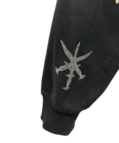 unknown（アンノウン）Unknown (アンノウン) ED HARDY (エド ハーディー) ジップパーカー ブラック サイズ:Lの古着・服飾アイテム