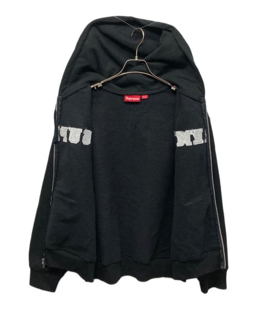 SUPREME（シュプリーム）Supreme (シュプリーム) Collegiate Applique Zip Up Hoodie ブラック サイズ:Mの古着・服飾アイテム